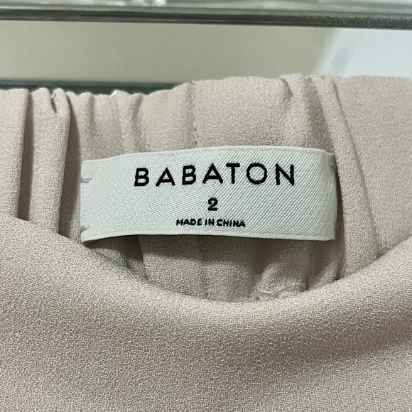 ARITZIA Babaton Beige Cropped Cohen Pants Size 2 - Picture 6 of 10